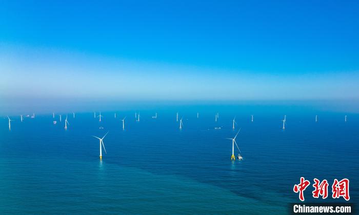 中广核汕尾甲子一50万千瓦海上风电机组全部并网发电