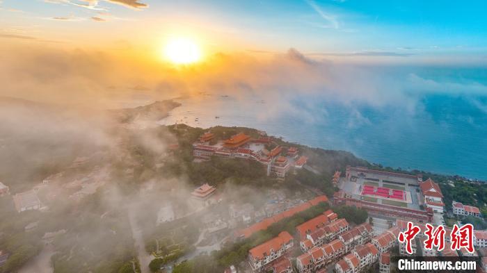 图为湄洲岛航拍图。　蔡昊 摄